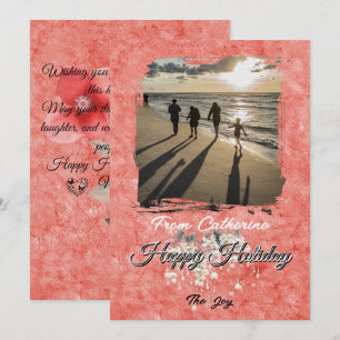 Cartes Pour Fêtes Annuelles Oreiller carré personnalisable – 40 x 40 cm Holid