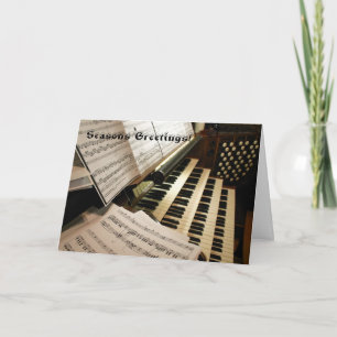 Cartes Pour Fêtes Annuelles Organe music desk