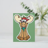 Cartes Pour Fêtes Annuelles orignal de noël (Debout devant)