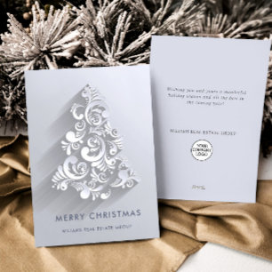 Cartes Pour Fêtes Annuelles Ornament Arbre de Noël Accueil d'entreprise