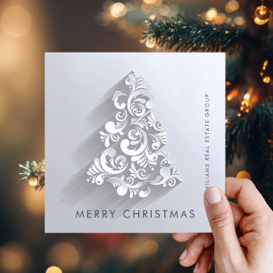 Cartes Pour Fêtes Annuelles Ornament Arbre de Noël Accueil d'entreprise