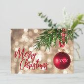 Cartes Pour Fêtes Annuelles Ornament Flat (Debout devant)