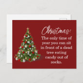 Cartes Pour Fêtes Annuelles Ornement (Devant / Derrière)