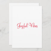 Cartes Pour Fêtes Annuelles Ornement (Devant / Derrière)