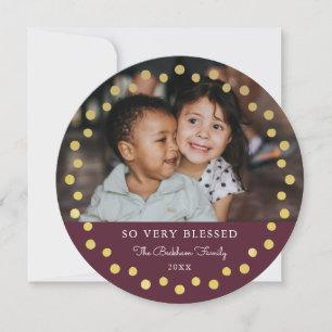 Cartes Pour Fêtes Annuelles Ornement Cadre Points Modernes Or Gold Plum 2 Phot