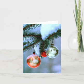 Cartes Pour Fêtes Annuelles Ornement d'arbre de Noël de furet