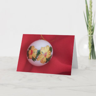 Cartes Pour Fêtes Annuelles Ornement de ketmie