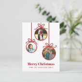 Cartes Pour Fêtes Annuelles Ornement de Noël 3 Photo (Debout devant)