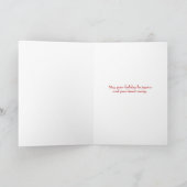 Cartes Pour Fêtes Annuelles Ornement de Noël Cheer Red Snowflake (Intérieur)