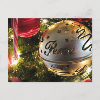 Cartes Pour Fêtes Annuelles Ornement de Noël de paix