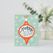 Cartes Pour Fêtes Annuelles Ornement de Noël dessiné à la main (Debout devant)