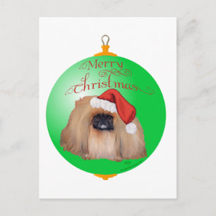 Cartes Pour Fêtes Annuelles Ornement de Noël Pékinois