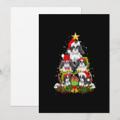 Cartes Pour Fêtes Annuelles Ornement de Noël pour arbre de lumières de Chin Ja (Devant / Derrière)