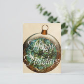 Cartes Pour Fêtes Annuelles Ornement de Noël Steampunk (Debout devant)