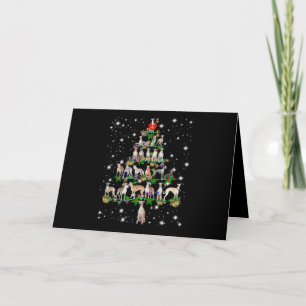 Cartes Pour Fêtes Annuelles ornement de sapin de noël drôle whippet décoration