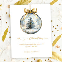 Ornement doré d'un élégant Joyeux Noël