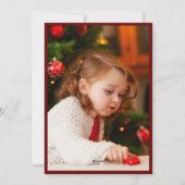 Cartes Pour Fêtes Annuelles Ornement et frontière À feuillage persistant Deux  (Dos)