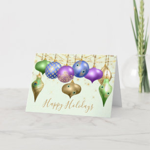 Cartes Pour Fêtes Annuelles Ornement Peacock Photo Noël