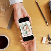 Cartes Pour Fêtes Annuelles Ornements Aquarelle