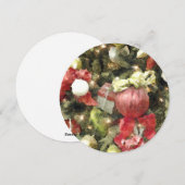 Cartes Pour Fêtes Annuelles Ornements de Noël (Devant / Derrière)