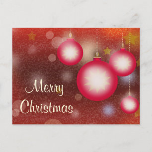 Cartes Pour Fêtes Annuelles Ornements de Noël brillants