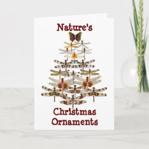 Cartes Pour Fêtes Annuelles Ornements de Noël de la nature