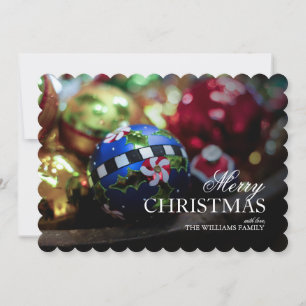 Cartes Pour Fêtes Annuelles Ornements de Noël décoratifs Closeup