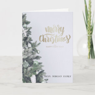 Cartes Pour Fêtes Annuelles Ornements de Noël élégants avec paillettes