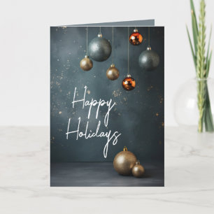 Cartes Pour Fêtes Annuelles Ornements de Noël en argent et or