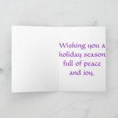 Cartes Pour Fêtes Annuelles Ornements de Noël Joyeuses Fêtes violets