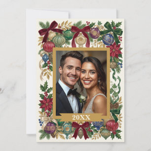 Cartes Pour Fêtes Annuelles Ornements de Noël personnalisés vintage/ancien