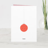Cartes Pour Fêtes Annuelles Ornements de Pickleball personnalisés Magenta Mint (Dos)