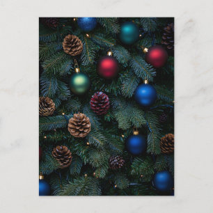 Cartes Pour Fêtes Annuelles Ornements de sapin de Noël élégants classiques