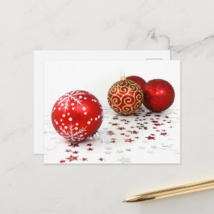 Cartes Pour Fêtes Annuelles Ornements d'or, Ornements rouges, Noël, Parties sc