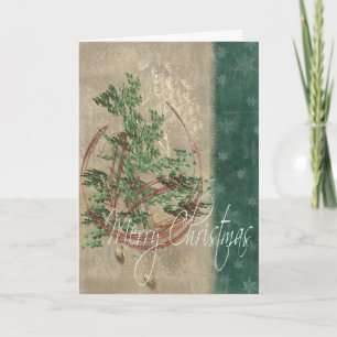 Cartes Pour Fêtes Annuelles Ornements et flocons de neige