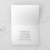 Cartes Pour Fêtes Annuelles Ornements modernes de Noël rouge et pin vert (Intérieur)