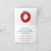 Cartes Pour Fêtes Annuelles Ornements rétro Noël rouge (Intérieur)