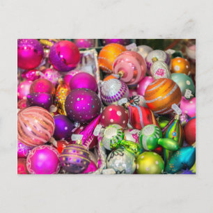 Cartes Pour Fêtes Annuelles Ornements Traditionnels En Verre Au Marché De No