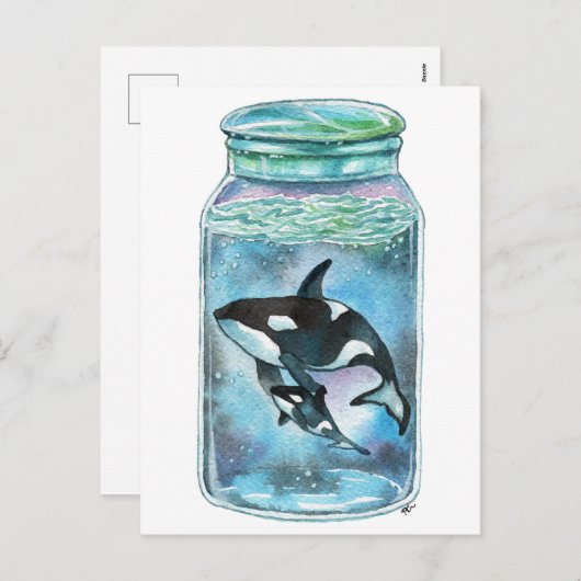 Cartes Pour Fêtes Annuelles Orque dans le pot (Devant / Derrière)