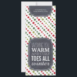 Cartes Pour Fêtes Annuelles "Orteils chauds et douillets" - étiquette cadeau p<br><div class="desc">"Warm and Cozy Toes" - Poison tag for wrapping socks - I saw this cute idea on Pinterest and thought it would be to make a variety of sock tags for people who't have the time to print and create them. Simply wrap a cute pair of socks in clear wrap...</div>