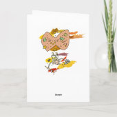 Cartes Pour Fêtes Annuelles Oryctérope de Pâques (Dos)