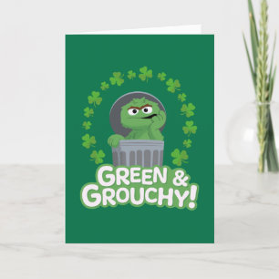 Cartes Pour Fêtes Annuelles Oscar Vert et Grognon !