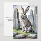 Cartes Pour Fêtes Annuelles Ostara Bunny Spring Equinox Eostre Wicca (Devant / Derrière)