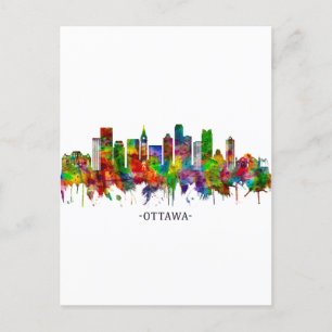 Cartes Pour Fêtes Annuelles Ottawa Canada Skyline
