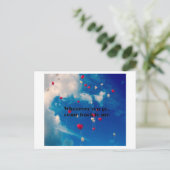 Cartes Pour Fêtes Annuelles Où que tu ailles, reviens vers moi (Debout devant)