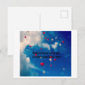 Cartes Pour Fêtes Annuelles Où que tu ailles, reviens vers moi (Devant / Derrière)