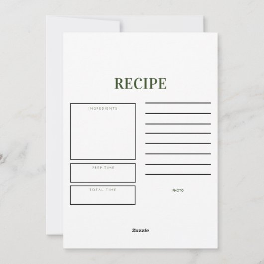 Cartes Pour Fêtes Annuelles Oui Chef Noël Recette de Noël (Dos)