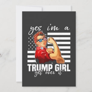 Cartes Pour Fêtes Annuelles Oui, je suis une fille de Trump qui s'en remet à T