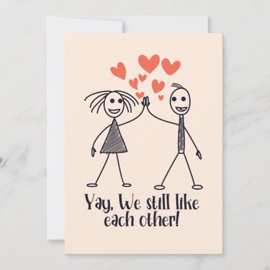 Cartes Pour Fêtes Annuelles Oui, Nous Nous Apprécions Toujours (Devant)