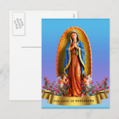 Cartes Pour Fêtes Annuelles Our Lady of Guadalupe (Devant / Derrière)